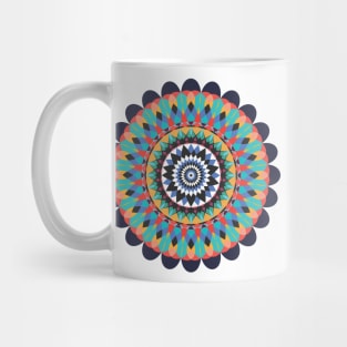 Warm Mandala Star Mug